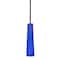 Besa Lighting Camino Stem Pendant, Cobalt Blue Matte, Bronze Finish, 1x50W Candelabra 1TT-5674CM-BR - alternate 1
